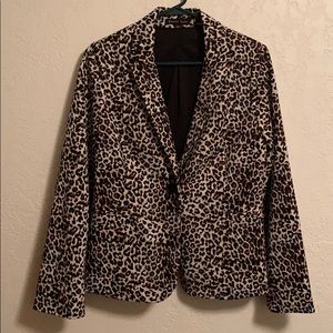 Leopard Print Blazer
